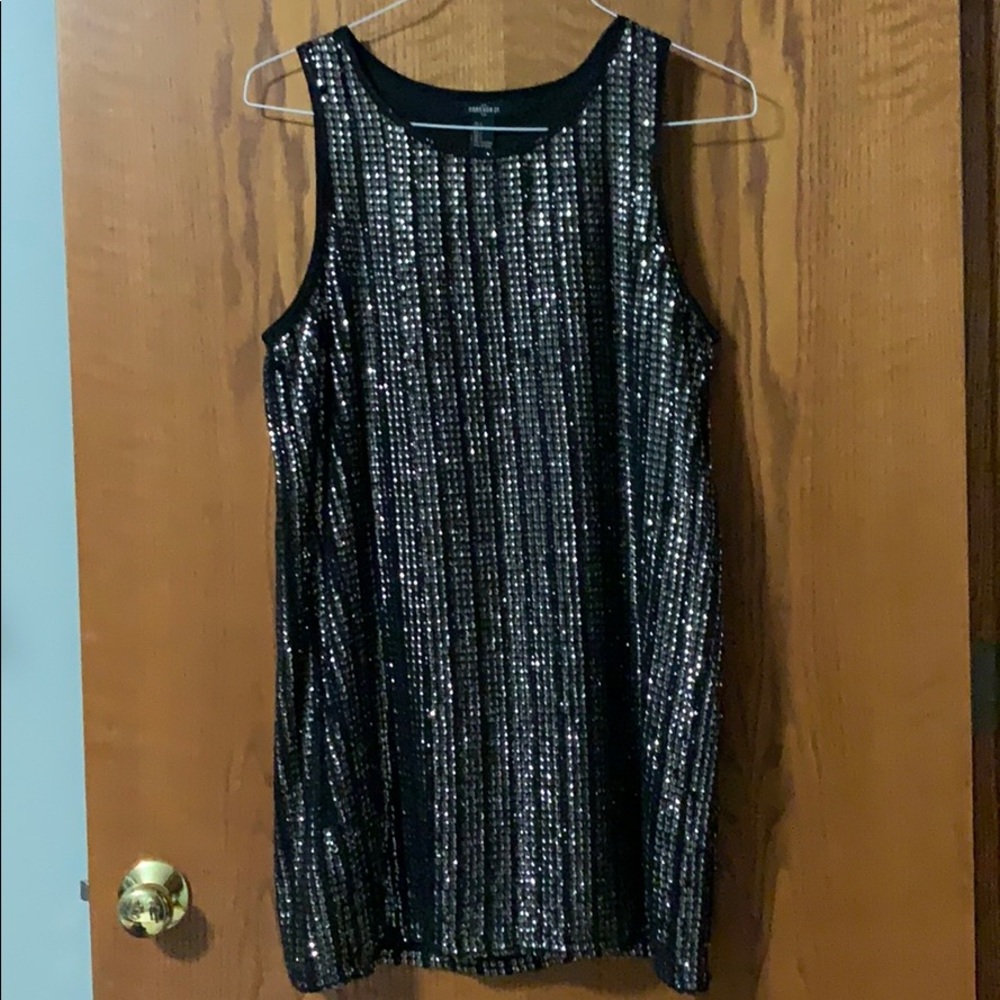Black Sequin Dress
